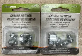 11-321 Lubrimatic 028893113218 Lot Of 10 Grease Fittings Mm 1.0 Metric Straight. Free Shi
