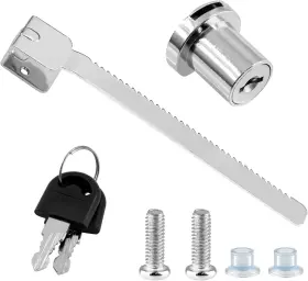 Hao02177 Luomorgo 1 Pc Sliding Glass Door Ratchet Lock Keyed Alike 1pc Chrome