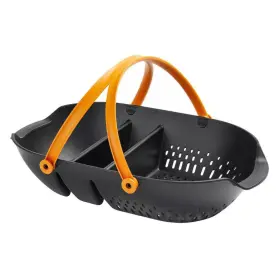 Luxeloot Collective 678811835274 Fiskars Harvesting Basket Ergonomic Garden Produce And Tool Carrier Colander Sid