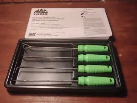 Psml4dg Mac Tools Used 4-pc Grip Mini Long Pick Set - Green