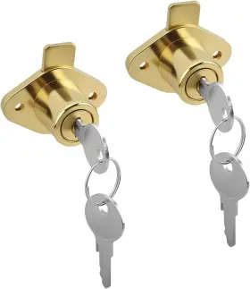 9947 Malae 726084376731 U Cabinet Locks With Keys For Prime-line Drawer Locker Gold F