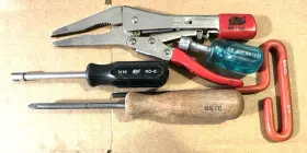 Nd12s Malco Lw8l Lot - Model L-8 Lever Wrench Nd-6 And Nut Drivers Phillips T-hex