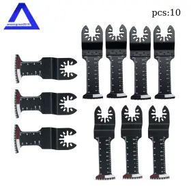 Amz1809225 Marddpair 10pack Universal Japanese Tooth Bi-metal Extra Long Multitool Blades For Wood