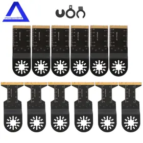Amz1809268 Marddpair Universal Bi-metal Oscillating Tool Blades 12pcs Metal Cutting Blade For Plastic