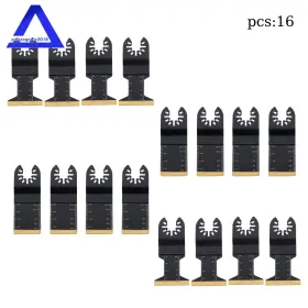 Amz1809354 Marddpair 16pcs Titanium Oscillating Saw Blades Multi Tool Kits For Plastic Screws