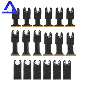Amz1809397 Marddpair 18 Pcs Professional Titanium Oscillating Tool Blade 4 Types Metal Cutting Blades