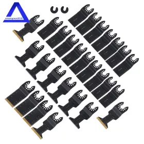 Amz1809741 Marddpair 28pcs Oscillating Quick Release Titanium Multitool Blades For Plastics Metal