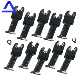 Amz1811332 Marddpair 10pcs Extra Long Japanese Tooth Bi-metal Oscillating Saw Blades For Wood Plastic