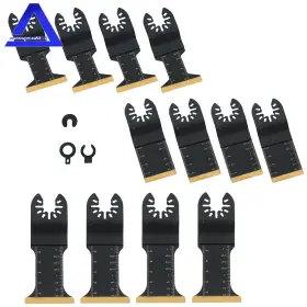 Amz1811504 Marddpair 12 Pcs 3 Types Oscillating Saw Blades Metal Cutting Multi Tool For