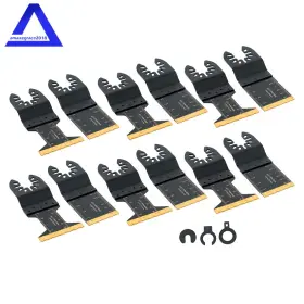 Amz1811590 Marddpair 12pcs Oscillating Saw Blades Metal Cutting Multi Tool Blade For Soft Nails
