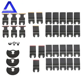 Anz1809569 Marddpair 35pcs 7 Types Titanium And Hcs Oscillating Tool Quick Saw Blades Multitool