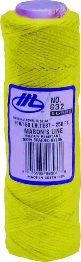 76.2m Marshalltown M632 - 632 Masons Line 250ft Fluorescent Yellow