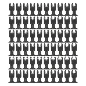 1111272 Menbager 60 Pcs Oscillating Multitool Quick Release Saw Blades Kit Metal Wood Us