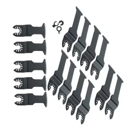 1598926 Menbager Bi-metal Japanese Tooth Extra Long Oscillating Multitool 15pcs Blades For Metal