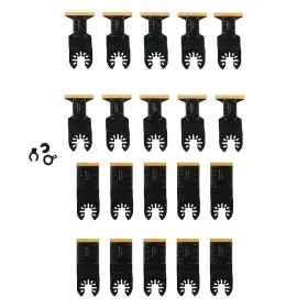 1599116 Menbager 20pcs Oscillating Saw Blades Kit 2type Multitool Cutting For Metal Wood