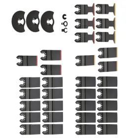 1599154 Menbager New Multitool Blades 35pcs Titanium And Hcs Oscillating Tool Quick Saw