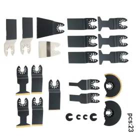 1599230 Menbager Heavy Duty Titanium 23 Pack Steel Oscillating Tool Multi For Metal And Nails