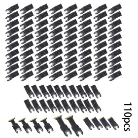 1599952 Menbager 110 Pack Titanium Saw Blades Multitool Oscillating Tool Blade For Metal
