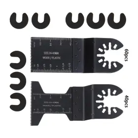 1600332 Menbager Oscillating Saw Blades Quick Release Multi Tool Kits 100pack