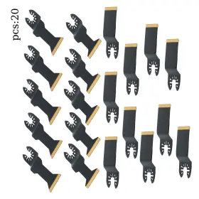 1600598 Menbager 3 Types 20 Pack Steel Oscillating Tool Multi For Metal And Nails