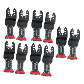 1600788 Menbager For Wood 10pack Japanese Tooth Oscillating Saw Blades Curved Multi Tool