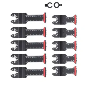 1600826 Menbager Oscillating Tool Saw Blades Curved-tec 5 Pcs 1-1/2 Inch 2-11/16 For Wood