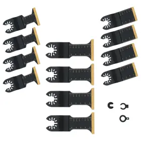 1600864 Menbager 3 Types 12pcs Wave-edge Carbon Steel Oscillating Multi Tool Saw Blades For Metal