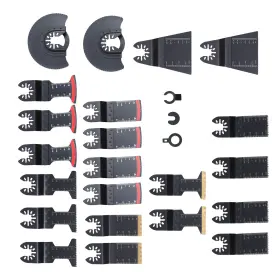 1601814 Menbager For Metal 5 Types Saw Blades 25 Pack Oscillating Tool Bi-metal Multitool