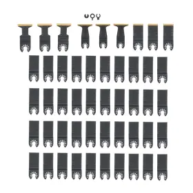1601966 Menbager Oscillating Tool Blades Universal Multitool 49pack For Metal Wood Cutting