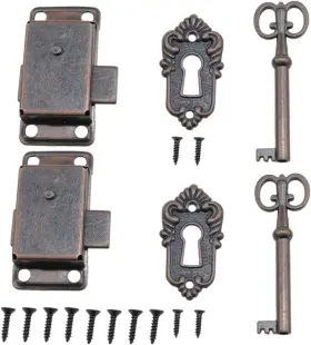 Met-206 Meuey Lyot Antique Cabinet Lock Drawer Desk Locks For Drawers With Bronze