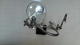 Micro-mark 706569037722 Magnifying Glass With Helping Hand Clamps And Gooseneck Light