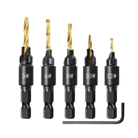 4067rk Muxsam 1/4 Inch Hex Shank Countersink Drill Bit Power Tools Accessories For P