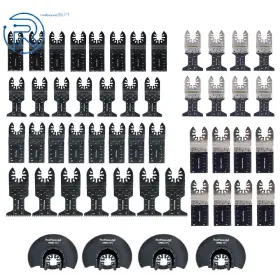 614271 Netuera Oscillating Tool Blades Multitool Universal Metal Wood Plastic Cutting Saw 50pcs