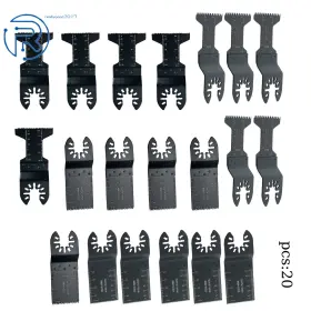 883680 Netuera For Metal Cutting Blades 20 Pcs 4 Types Professional Oscillating Tool Blade