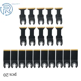 884541 Netuera Professional Ocillating Tool Blades 20 Pack 3 Types Carbon Steel