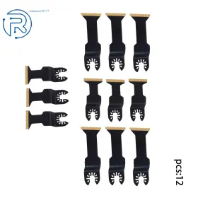 884709 Netuera 2 Type Professional Multitool Plated Oscillating Tool Saw Blade 12pack For Wood