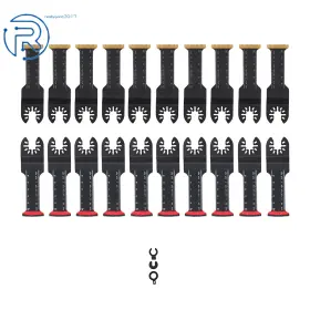 884751 Netuera 20pcs Include 2 Types Universal Oscillating Tool Carbon Steel Saw Blade For Wood