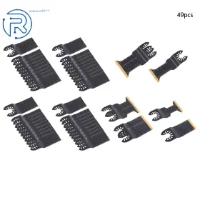 885003 Netuera 49pack 4type Universal Oscillating Tool Multitool Blades For Metal Wood Cutting