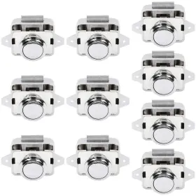 Ocg-tl224 Ocgig 10 Pcs Push Button Latch Cabinet Door Catch Electroplated Silver-10pcs