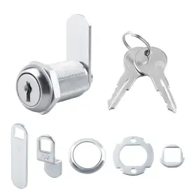 4995 Oggogoe Cabinet Locks With Keys Cam Lock Secure Important Files And Drawers Silver