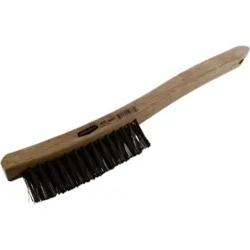 54388 Osborn New V-groove Long Handle 3 Row 0.012ftft Stainless Wire Scratch Brush