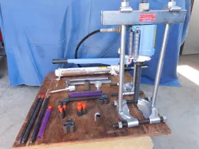 Y21-1 Otc Power Twin Hydraulic Puller 17-1/2 Ton With Pump And Accessories
