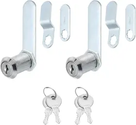 Pta240612tt000663 Patikil 1-1/8 Inch Cabinet Locks With Keys 2 Pack Zinc 1-1/8inch Silver