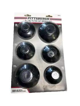 Pittsburgh 193175478511 Oil Filter Wrench End Cap Set 6-piece