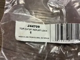 Ctbl-621 Proto Tool Chest Replacement Lock Set J44709