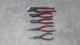 J202gs Proto 5 Pc Red Handle Pliers Set
