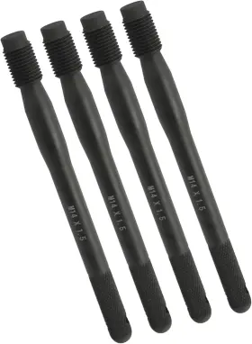 Qwork 711181365641 Wheel Alignment Pin 4 Pack M14 X 1.5 Steel Hanger Rim Stud Pilot