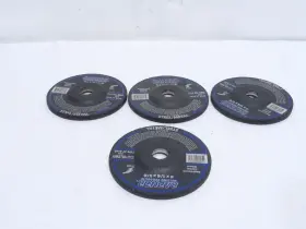 64000707 Radnor 249631 Old-stock Lot-4 Depressed Center Grinding Wheels 4 Inch Od
