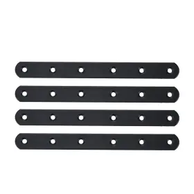 Wby3031 Rannb Straight Braces 8-inch Length Black Flat Repair Fixing Wood Brace Joining Pla