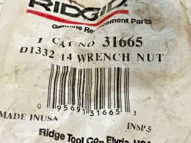 D1332 Ridgid 31665 14 Inch Wrench Nut Heavy Duty
